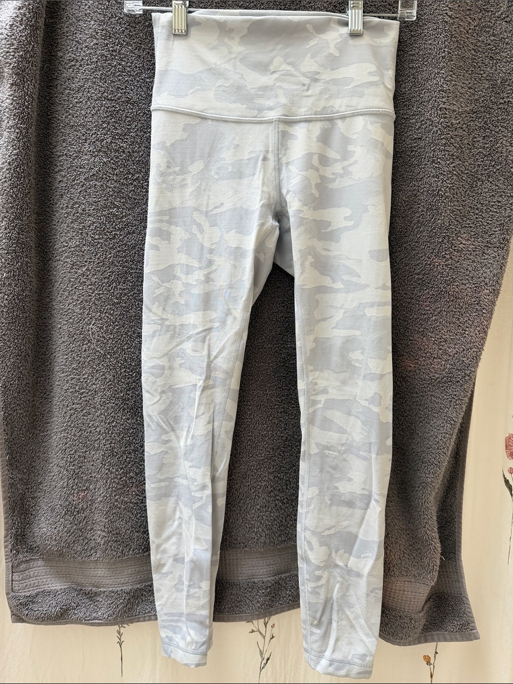 lululemon athletica Light Gray Camo High-Rise Leggings